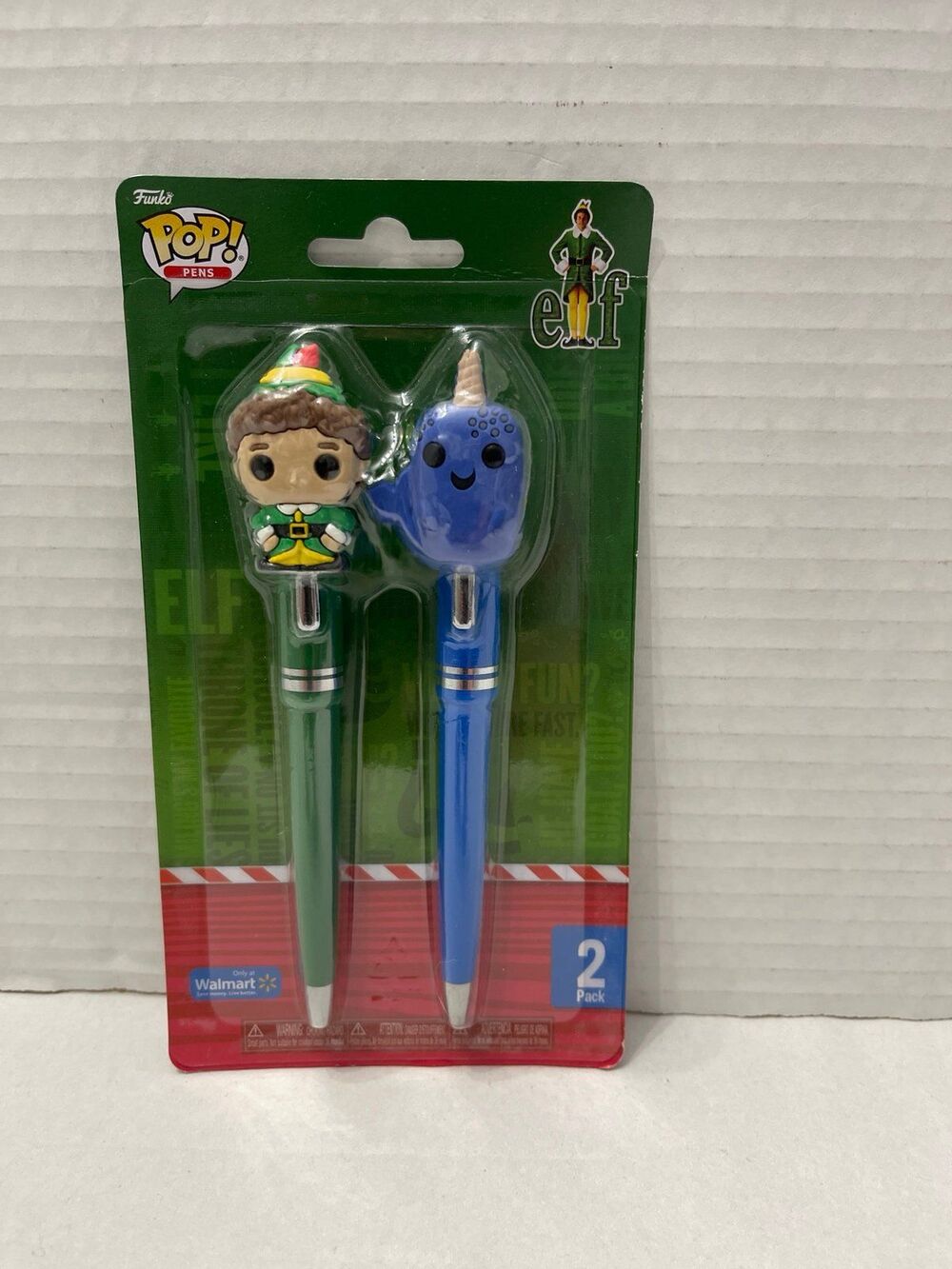 Funko Pop! Pen Set Buddy the Elf and Mr. Narwhal New In Package